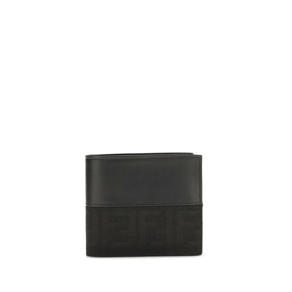 Fendi Men Ff Jacquard Bifold Wallet